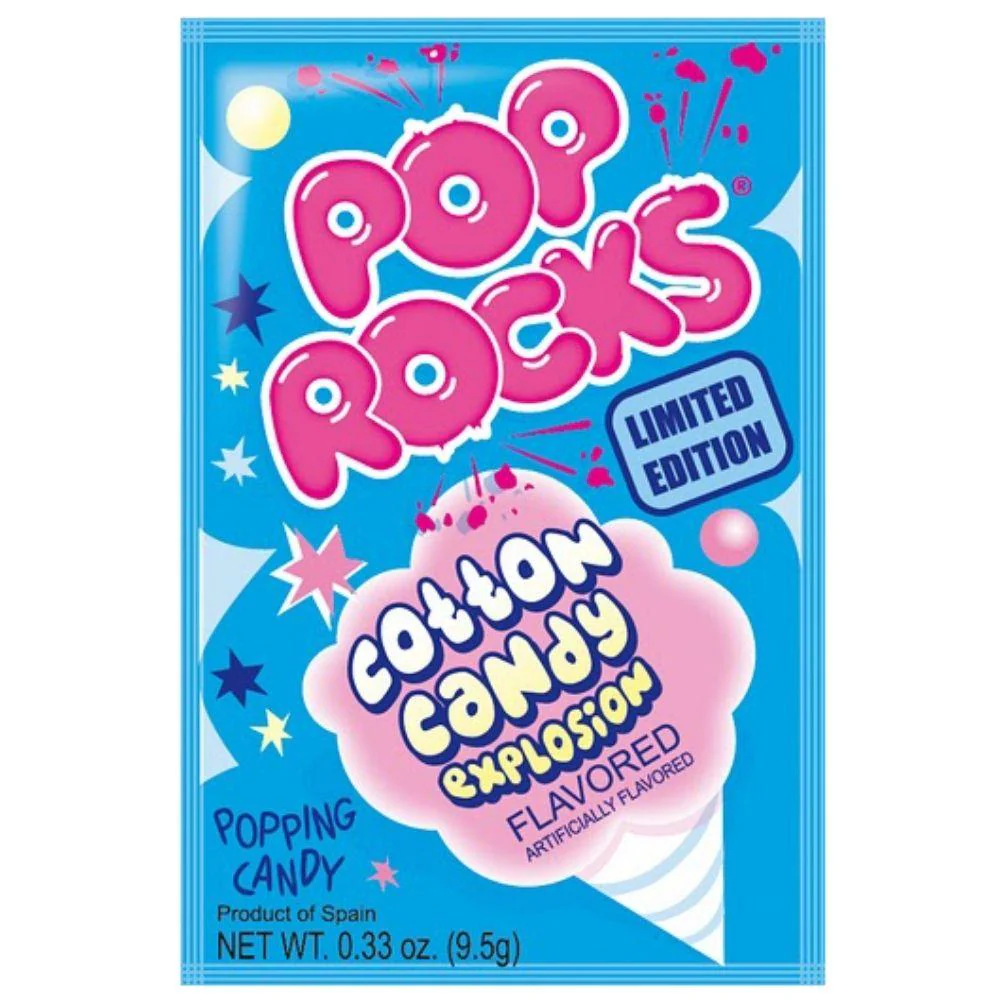 Pop Rocks Cotton Candy Explosion, Zuckerwatte-Bonbon 10,5g