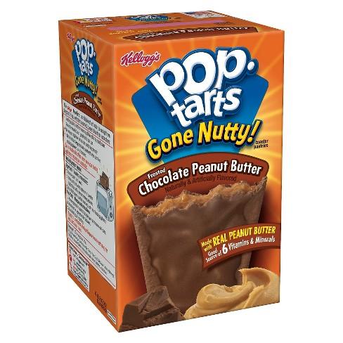 Pop Tarts Gone Nutty Chocolate Peanut Butter, Schokoladenkekse gefüllt mit Erdnussbuttercreme 300g 