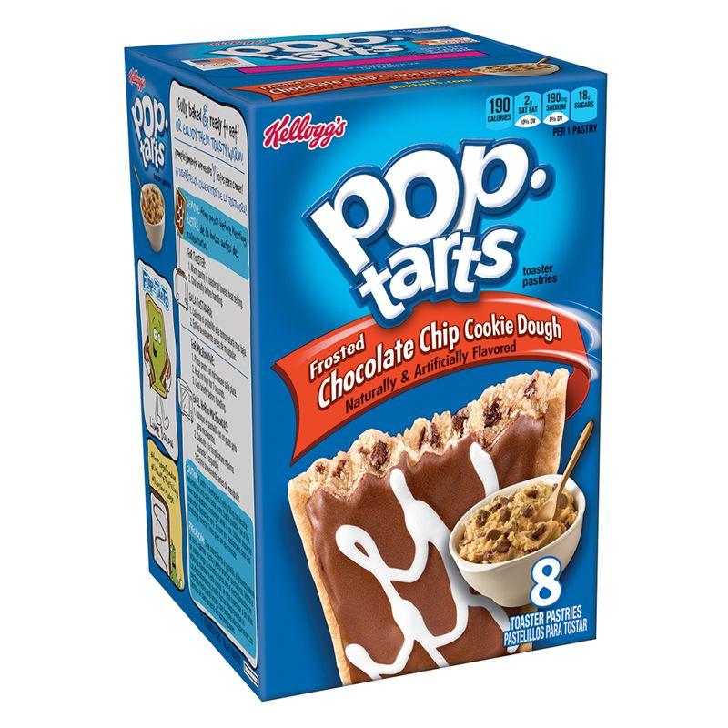 Pop Tarts Frosted Chocolate Chip Cookie Dough, mit Schokolade gefüllte Kekse 400g