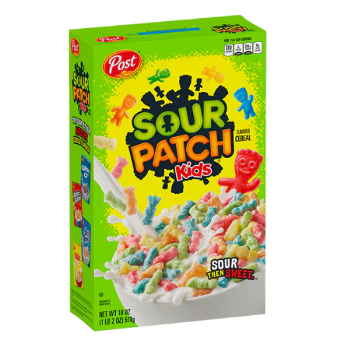 Post Sour Patch Kids Cereal, 311g Packung Sour Patch Fruchtgetreide 