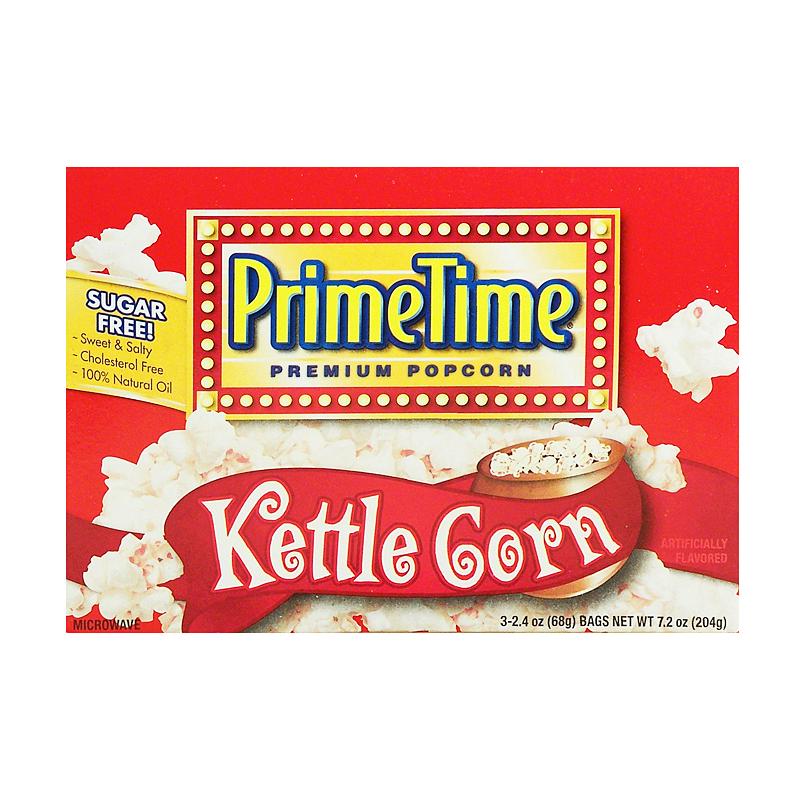 Prime Time PopCorn Kettle Corn, süßer Mais-Popcorn 204g