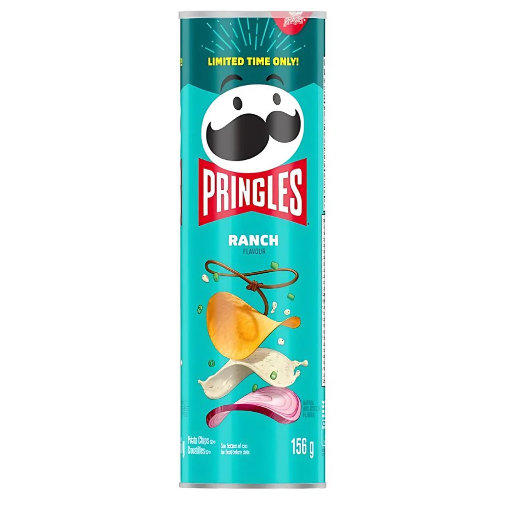 Pringles Ranch, Chips mit Ranch-Dressing-Geschmack 158g