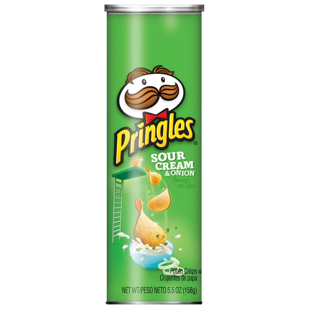 Pringles Sour Cream&Onion, saure Sahne und Zwiebelchips 200g