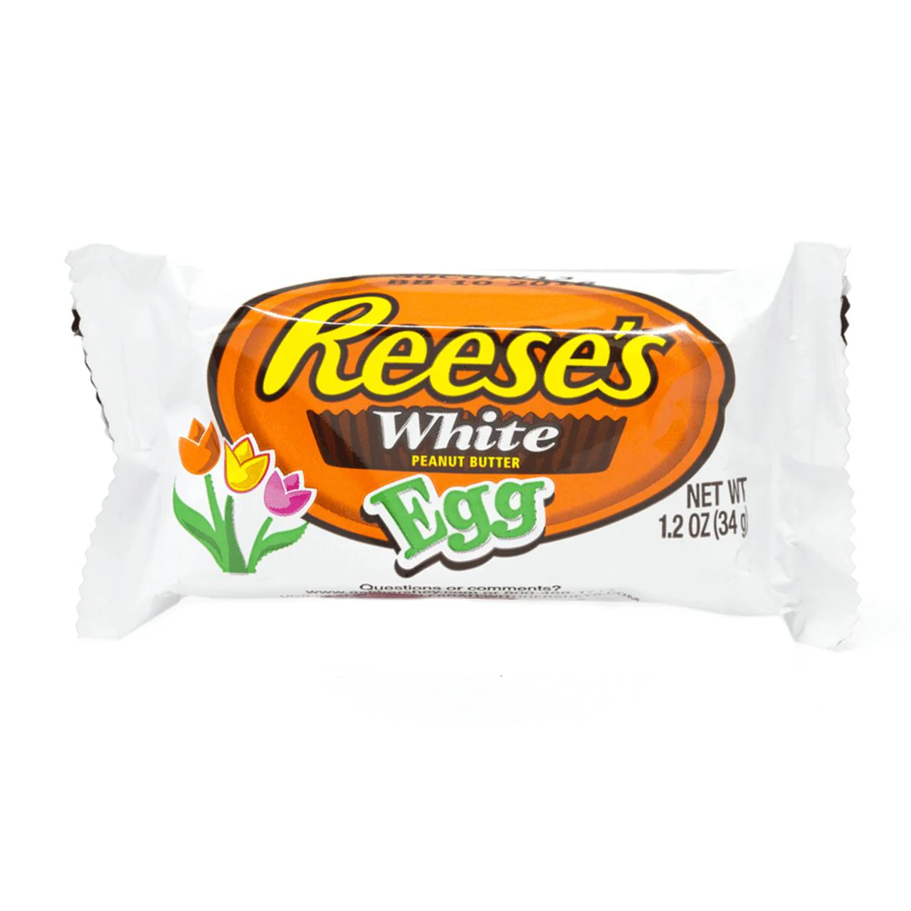 Reese's White Peanut Butter Egg, Riegel mit weißer Schokolade und Erdnussbutter, 34g