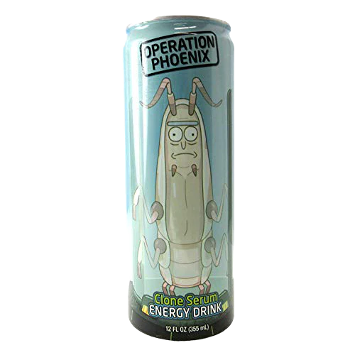 Rick & Morty Operation Phoenix Clone Serum Energy Drink, energy drink mit Fruchtgeschmack 355ml 
