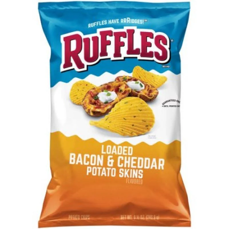 Ruffles Loaded Bacon und Cheddar, Speck und Cheddar Chips 184g