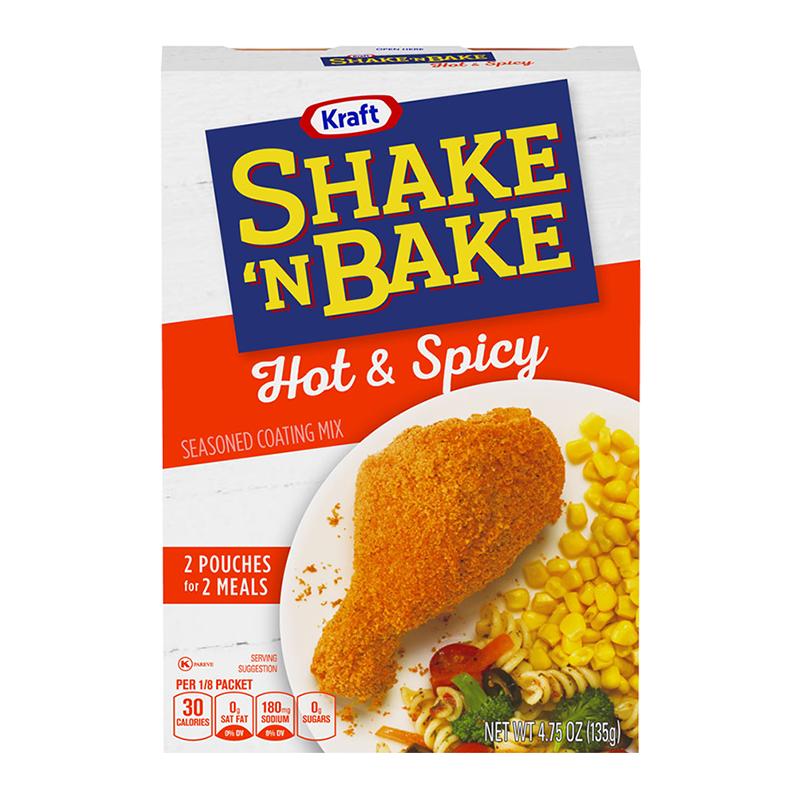 Shake 'n Bake Hot and Spicy, würziges und scharfes Paniermehl, 135g