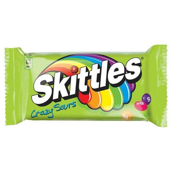Skittles Crazy Sours, saure Fruchtbonbons 45g