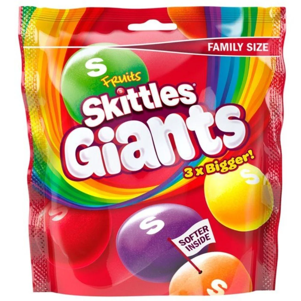 Skittles Fruit Giant Bag, riesige Fruchtbonbons 170g