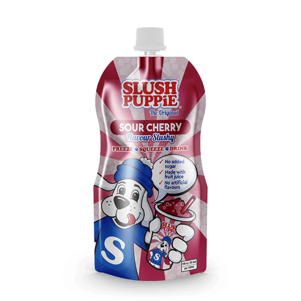 Slush Puppie Sour Cherry Geschmack Slushy, Kirschgranita 250ml
