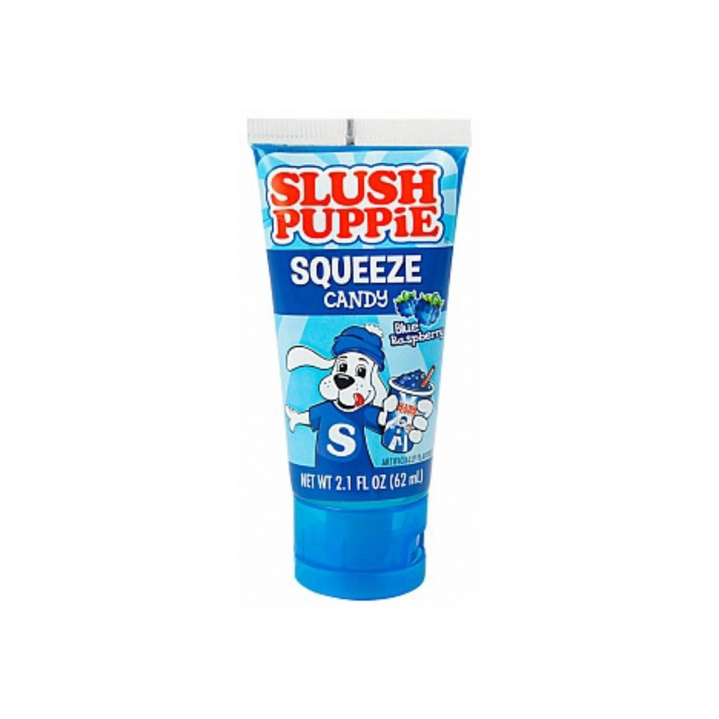 Slush Puppie Squeeze Candy Blue Raspberry, flüssiges Bonbon mit blauer Himbeere, 62 ml