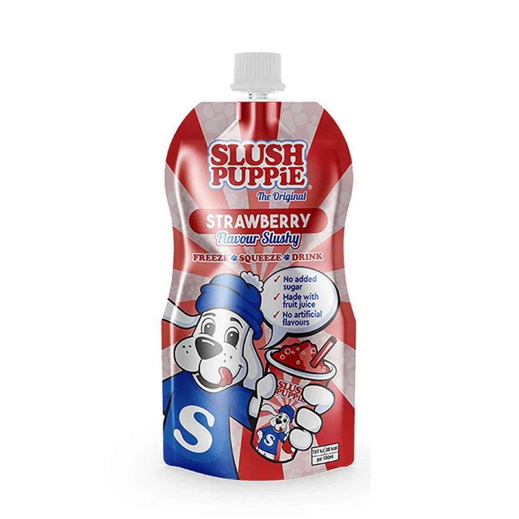 Slush Puppie Strawberry Flavour Slushy, Erdbeergranita mit 250ml