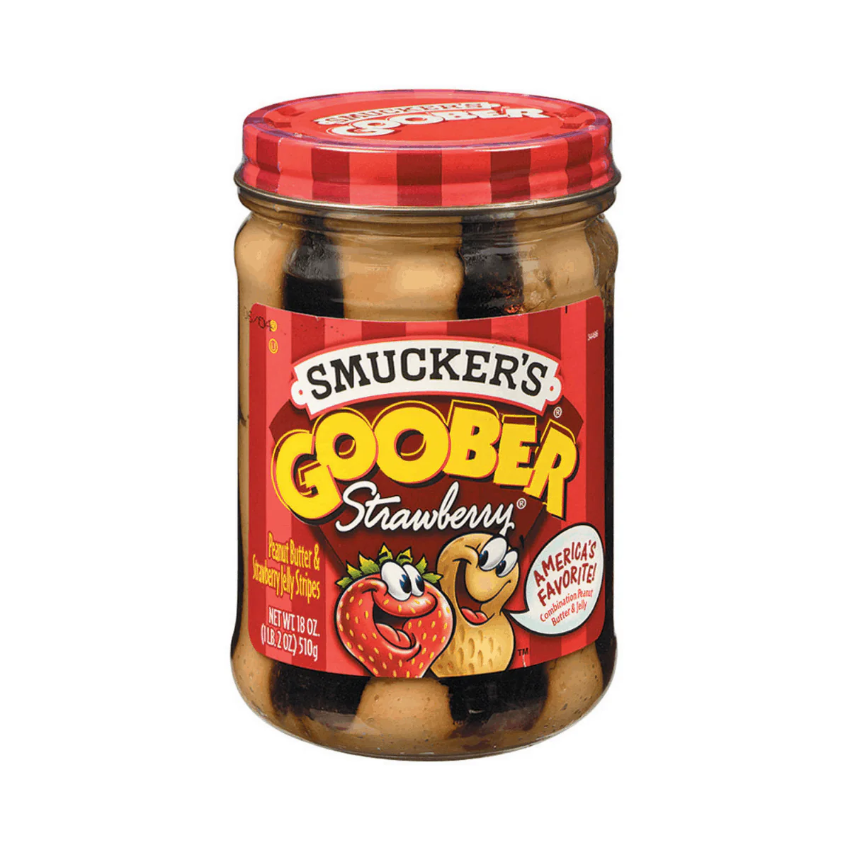 Smucker's Goober Strawberry, streichfähige Erdnussbutter und Erdbeerkonfitüre 510g