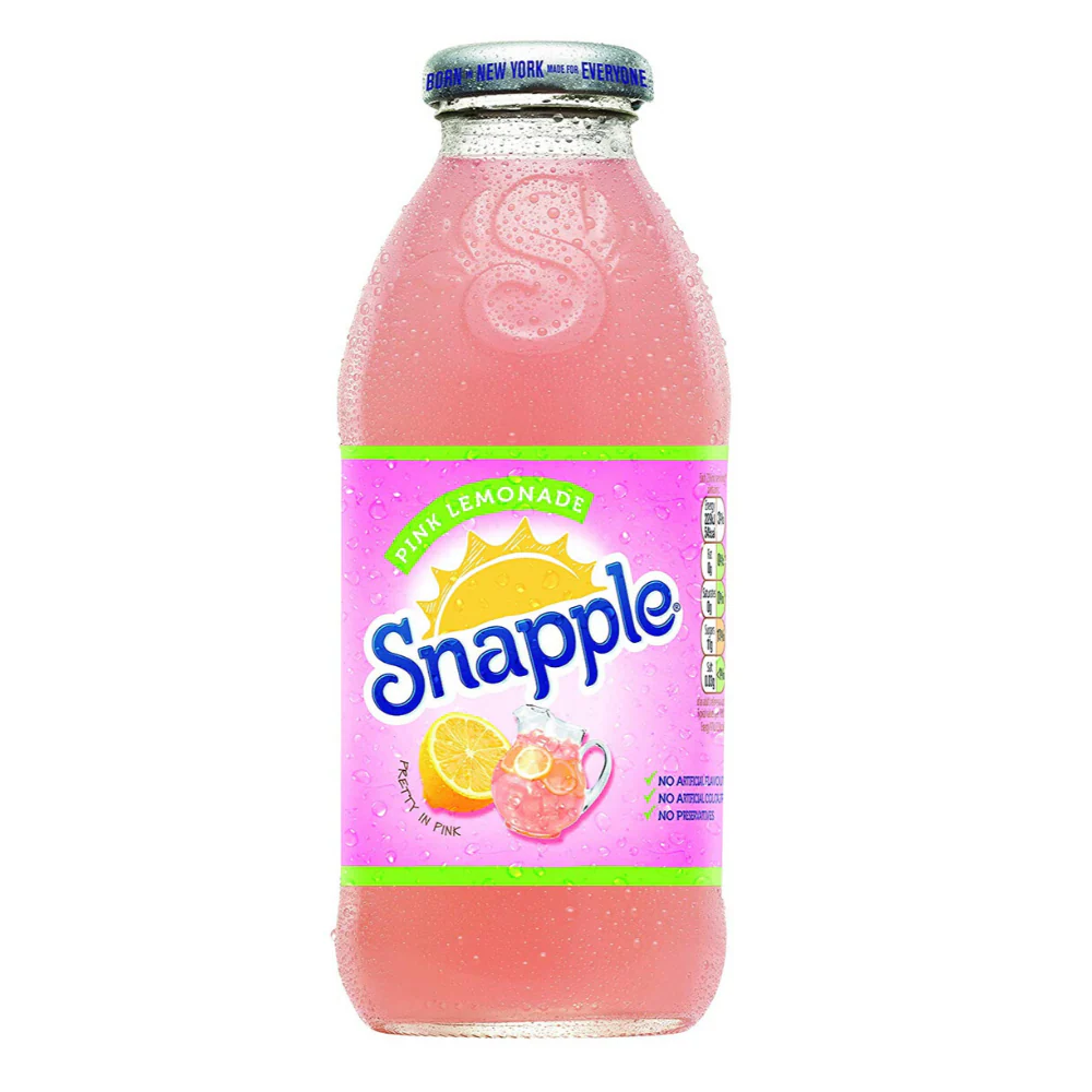 Snapple Pink Lemonade, rosa Limonadegetränk mit 473 ml