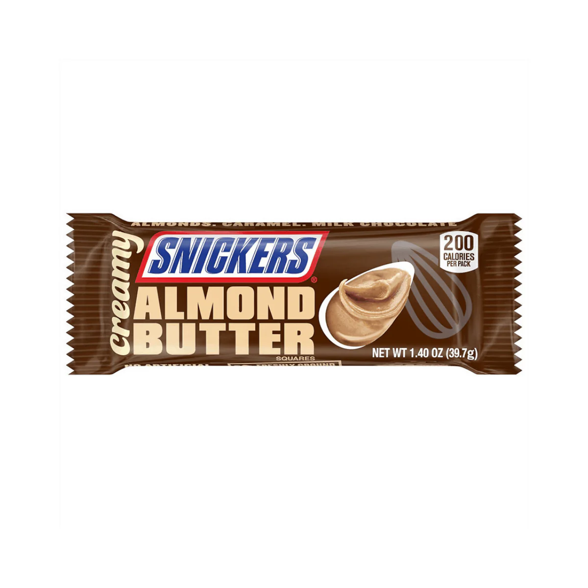 Snickers Creamy Maple Almond Butter, Schokoriegel mit Mandelbutter, 39,7g