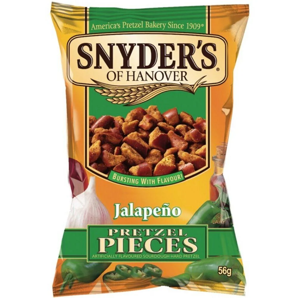 Snyder's Jalapeño, Jalapeño-Grünpfeffer-Brezel 56g