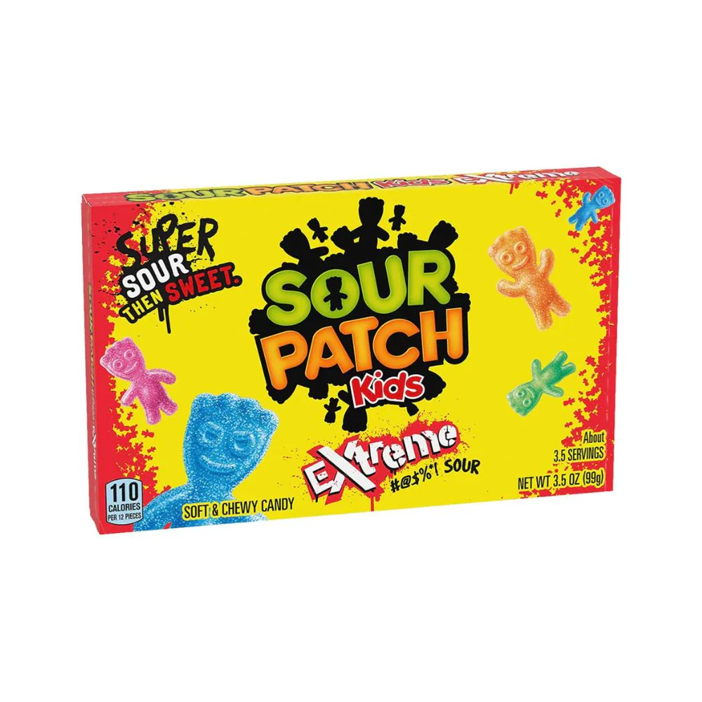 Sour Patch Kids Extreme, sprudelnde und fruchtige Gummibonbons in 99g