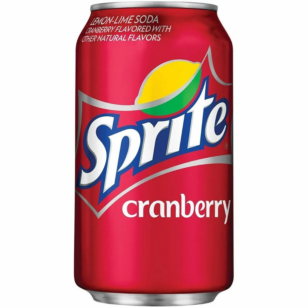 Sprite Cranberry, alkoholfreies Getränk mit Preiselbeere, 355 ml 