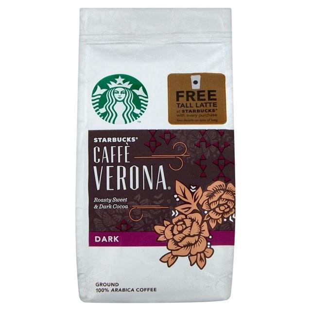 Starbucks Coffee Verona Dark, zubereitetes Pulver für dunkle Schokoladenkaffee aus 200g