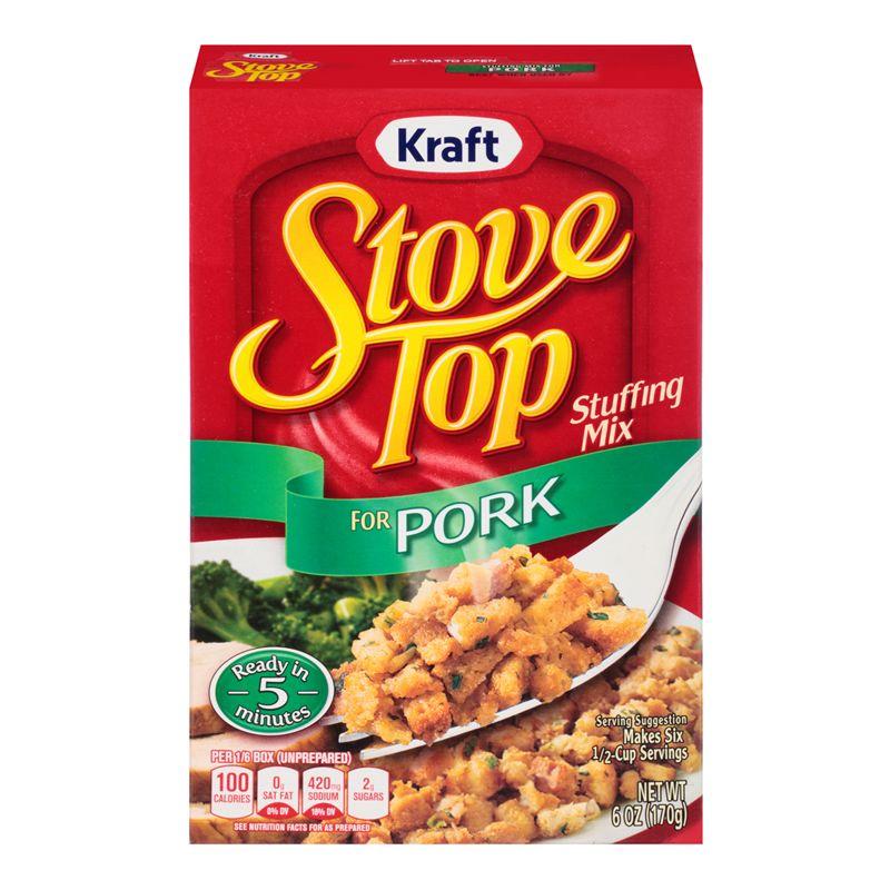 Stove Top Pork, zubereitet für ein fertiges Schweinefleischgericht von 170g
