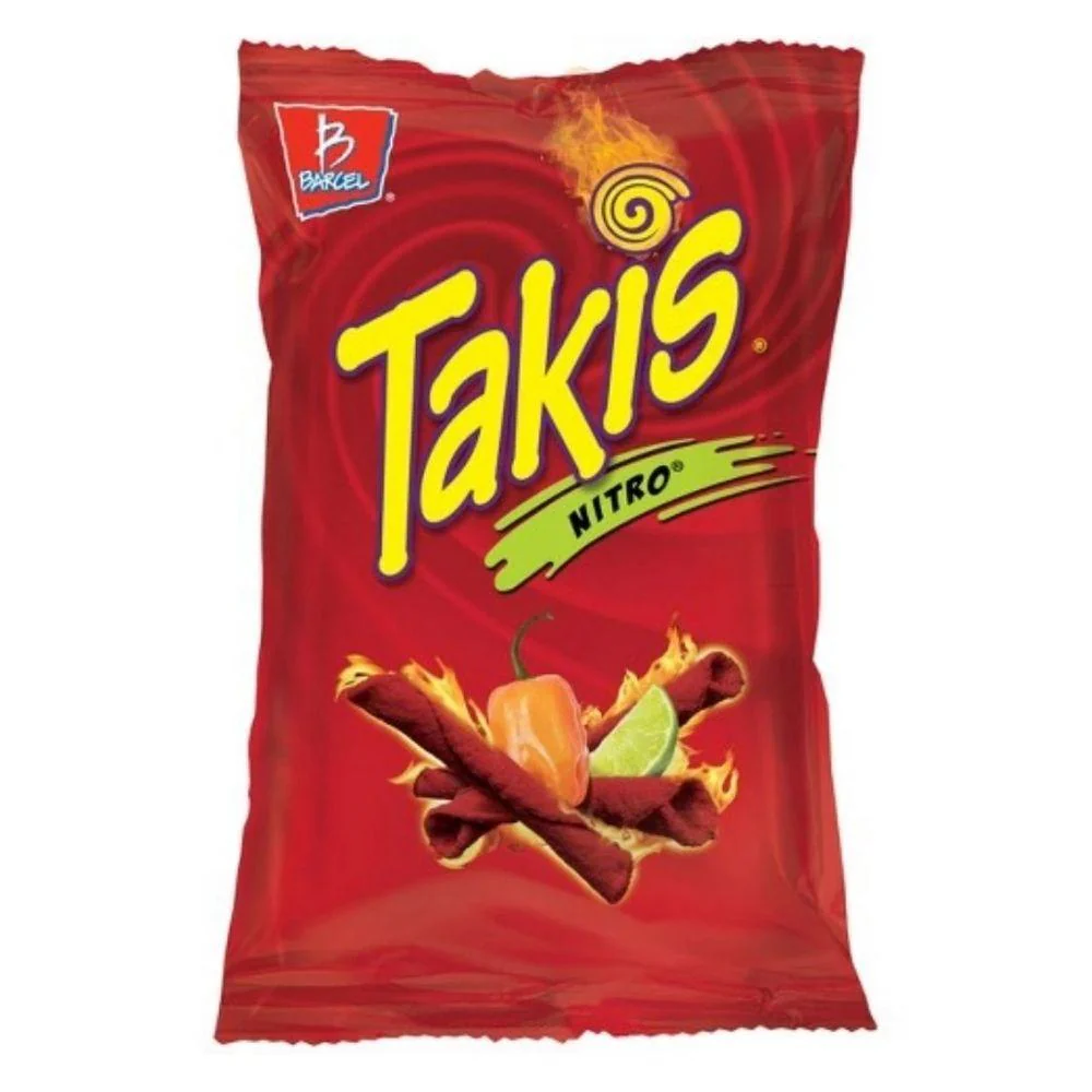Takis Nitro Habanero & Limette Tortilla-Chips, Packung mit scharfen Limetten-Tortilla-Chips 113g 