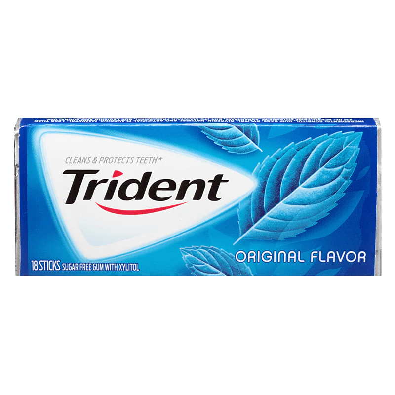 Trident Original Flavor, Kaugummi mit Xylit aus 18 Stück