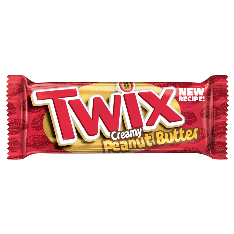 Twix Creamy Peanut Butter, Schokoriegel mit Erdnussbutter, 47,6g