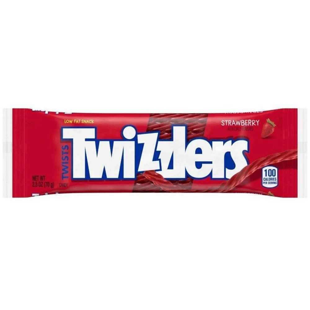 Twizzlers Erdbeere, Erdbeer-Lakritz 70g
