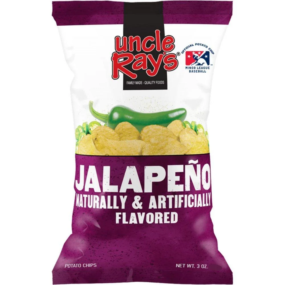 Uncle Ray's Jalapeño, 120g Jalapeño-grüne Chilischoten-Chips