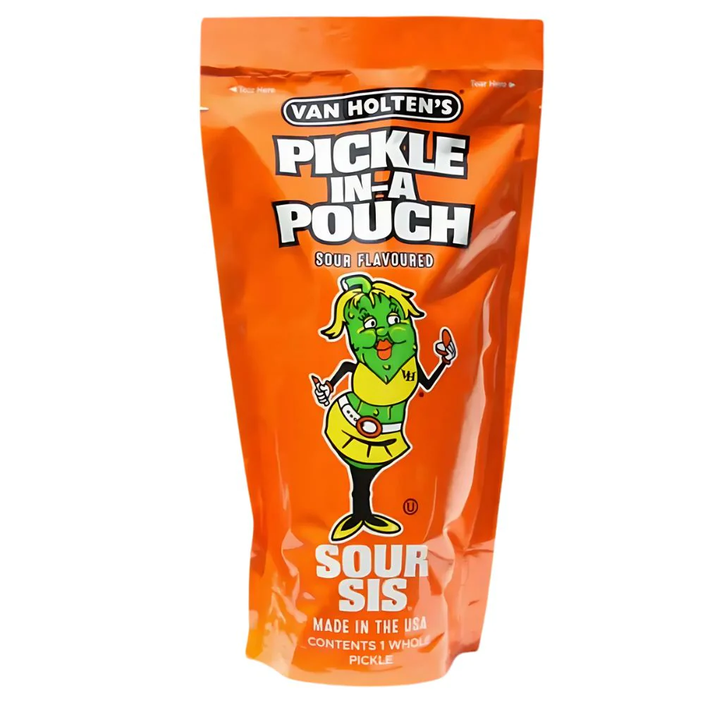 Van Holten's King Size Pickle - Sour Sis, scharfe Einzelportion-Gurke in Essiglake von 167g
