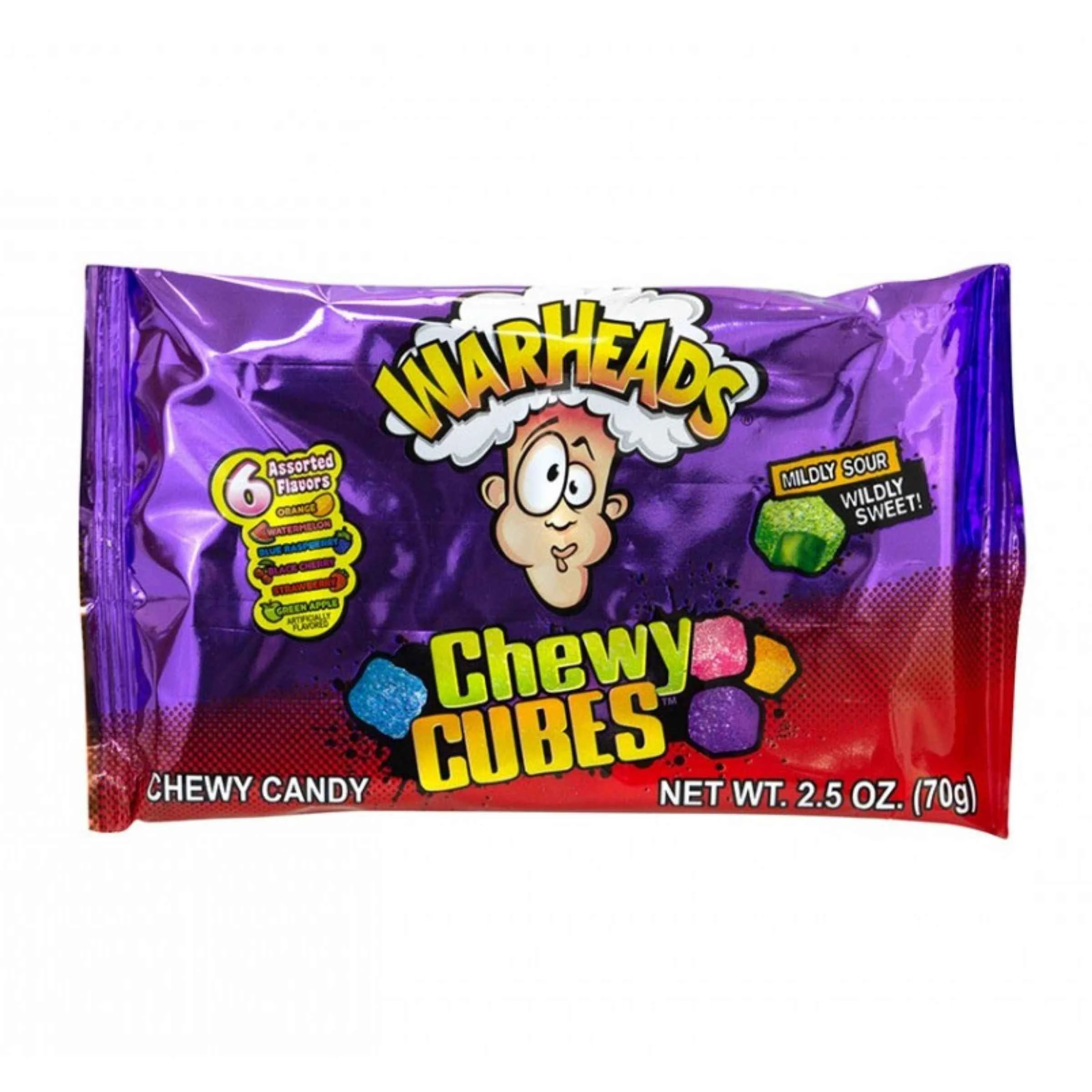Warheads Chewy Cubes, saure Fruchtbonbons 70g