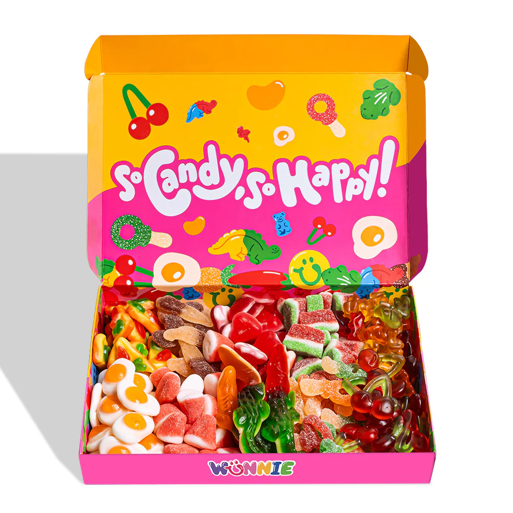 Wunnie box „Be Mine“, das Candy box, das du mit den Lieblingsgummibärchen deiner besseren Hälfte zusammenstellen kannst - Image 5